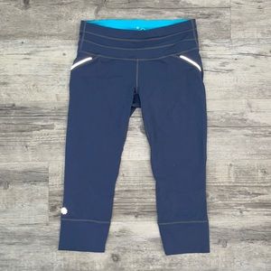 Athleta Revelation Reflective Capri Leggings